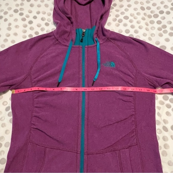 The North Face Women's Mezzaluna Full Zip Hoodie Purple And Teal Size Small - Picture 10 of 11